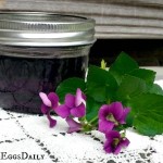 zzzzzzzviolet simple syrup canning jar