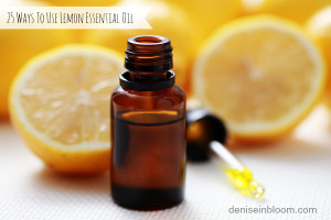 bottle of essential oil from lemon - alternative medicine