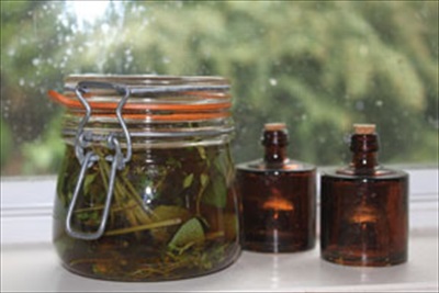 Homemade Sage & Thyme Cough Syrup with Honey and Brandy