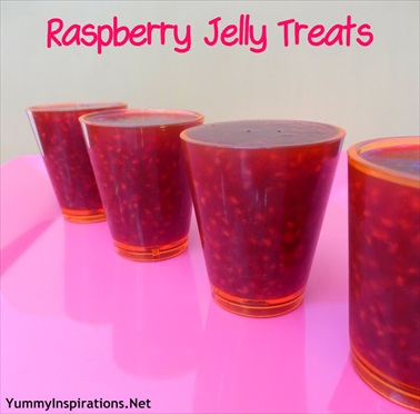 Raspberry Jelly Treats aka Fresh Berry Jell-O