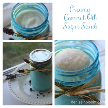 Homemade Creamy Coconut Oil Sugar Scrub Recipe