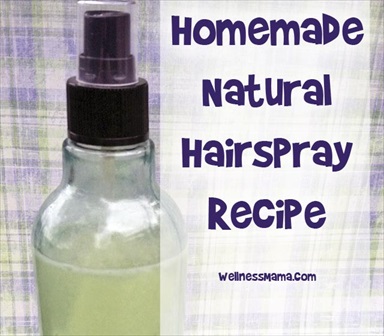 Homemade Natural Hair Spray Recipe