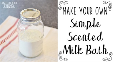 Treat Yourself To A Luxurious Homemade Milk Bath!