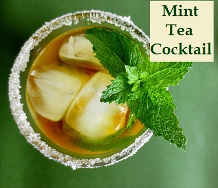 Homemade Mint Tea Cocktail