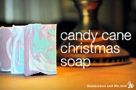 How to Make Homemade Candy Cane Christmas Soap