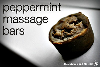 Homemade Peppermint Massage Bars Recipe