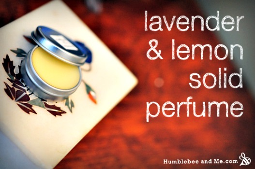 Homemade Solid Lavender & Lemon Perfume Recipe