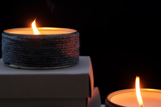 How to Make DIY Winter Candles