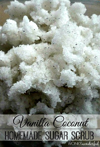 Easy Homemade Vanilla Coconut Body Scrub Recipe