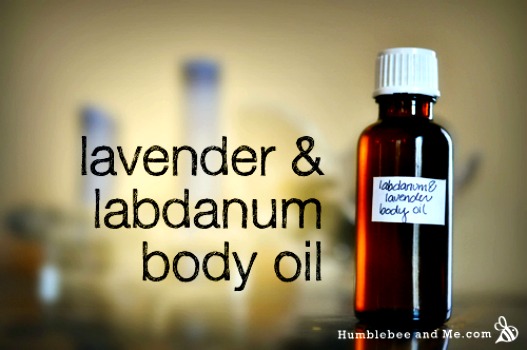 Homemade Lavender & Labdanum Body Oil