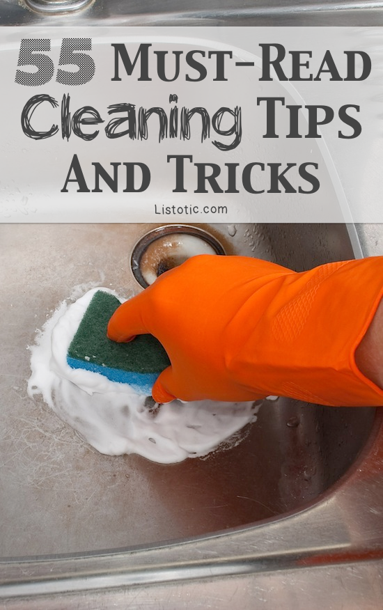 55 Must-Read Cleaning Tips & Trick