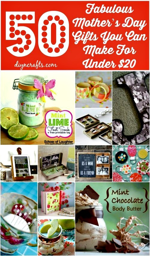 50 Fabulous Mother’s Day Gifts You Can Make For Under $20