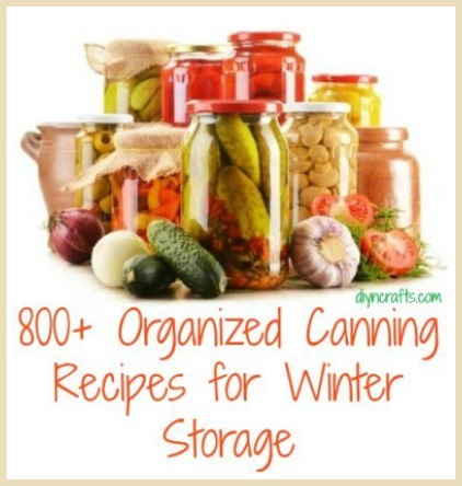 800+ Organized Canning Recipes 