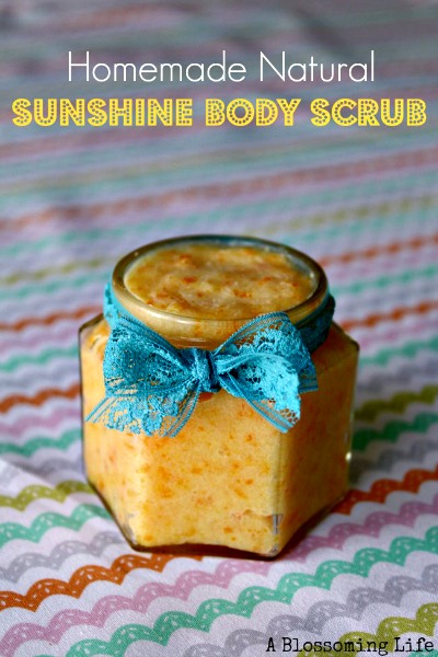 Homemade Natural Sunshine Body Scrub Recipe
