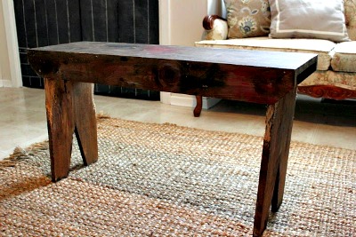 How to Build a Simple Farmhouse Bench for Under $20