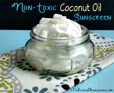 Homemade Non-Toxic Coconut Oil Sunscreen Recipe