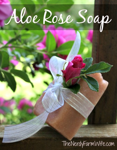 How to Make Aloe Rose Soap