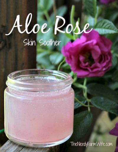 How to Make an Aloe Rose Skin Soother