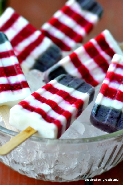 Red White and Blueberry Popsicle Recipe