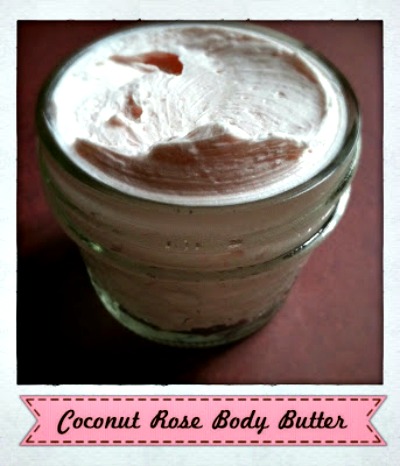 Homemade Coconut Rose Body Butter Recipe