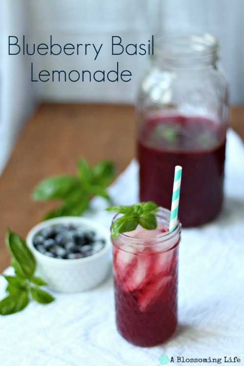 How to Make Homemade Blueberry Basil Lemonade