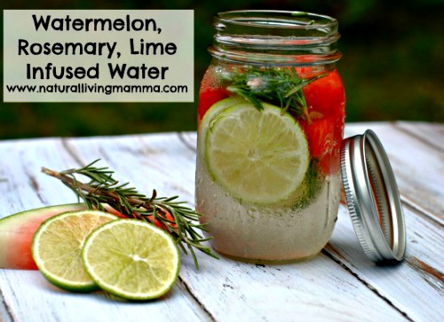 How to Make Watermelon Rosemary Lime Infused Water