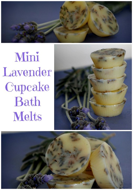 How to Make Mini Lavender Cupcake Bath Melts