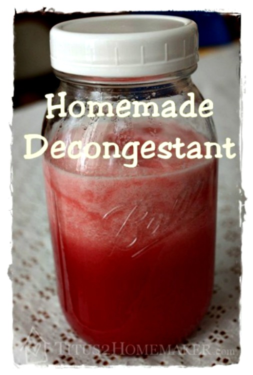 How to Make a Homemade Decongestant Recipe