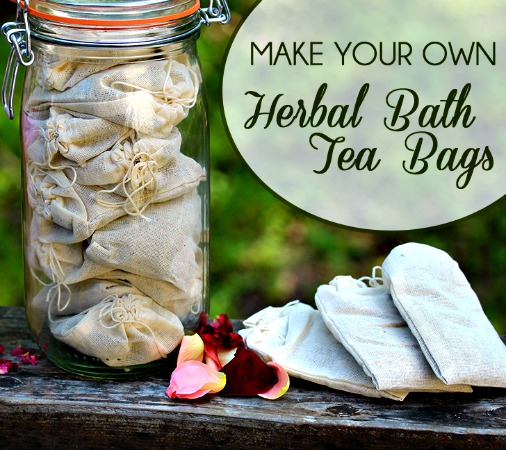 How to Make Herbal Bath Tea Bags
