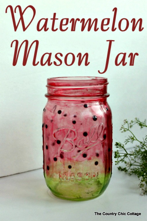 How to Make a Watermelon Mason Jar