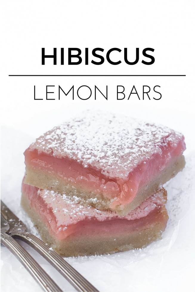 Homemade Hibiscus Lemon Bars