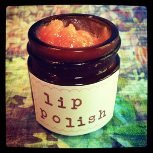 How to Make Sugared Pomegranate Lip Polish