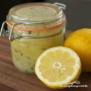 How to Make a Simple Homemade Salt & Lemon Body Scrub