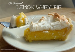 Homemade Old-Fashioned Lemon Whey Pie