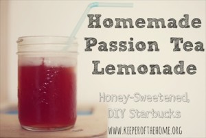 DIY Starbucks Passion Tea Lemonade