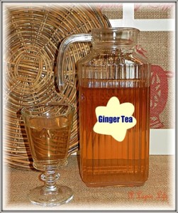 Homemade Ginger Tea ~ Fights Colds, Flu, Coughs & More