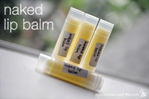 Homemade Naked Lip Balm Recipe