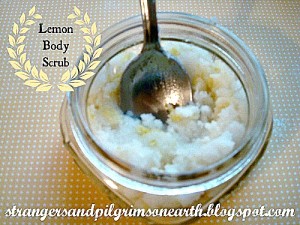 lemon body scrub