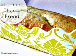 Lemon Thyme Bread Recipe