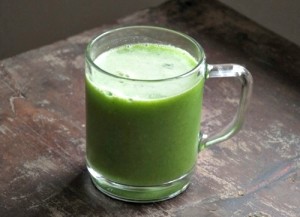 Green skincare juice