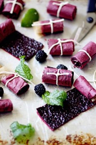 Blackberry Mint Lime Fruit Leather Recipe