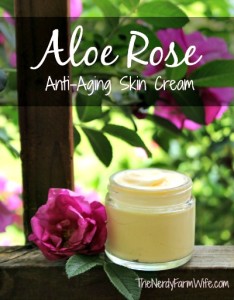 Homemade Aloe Rose Anti-Aging Skin Cream Recipe