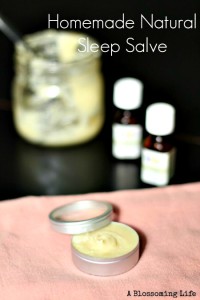 Homemade Natural Sleep Salve