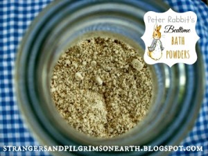 Peter Rabbit's DIY Bedtime Chamomile Bath Powders