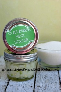 How to Make Cucumber Mint Body Scrub