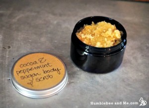 How to Make Peppermint & Cocoa Sugar Body Scrub