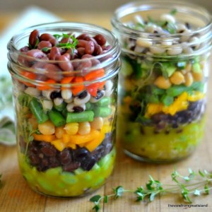 How to Make Layered 7-Bean Salad in a Jar