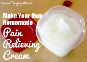 Make Your Own Homemade Pain Relieving Cream