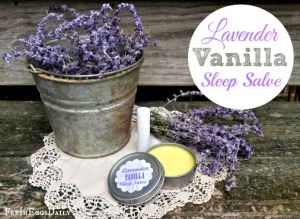 Lavender Vanilla Sleep Salve and Sleep Stick Balm