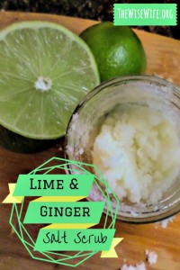 How to Make a Lime and Ginger Salt Scrub